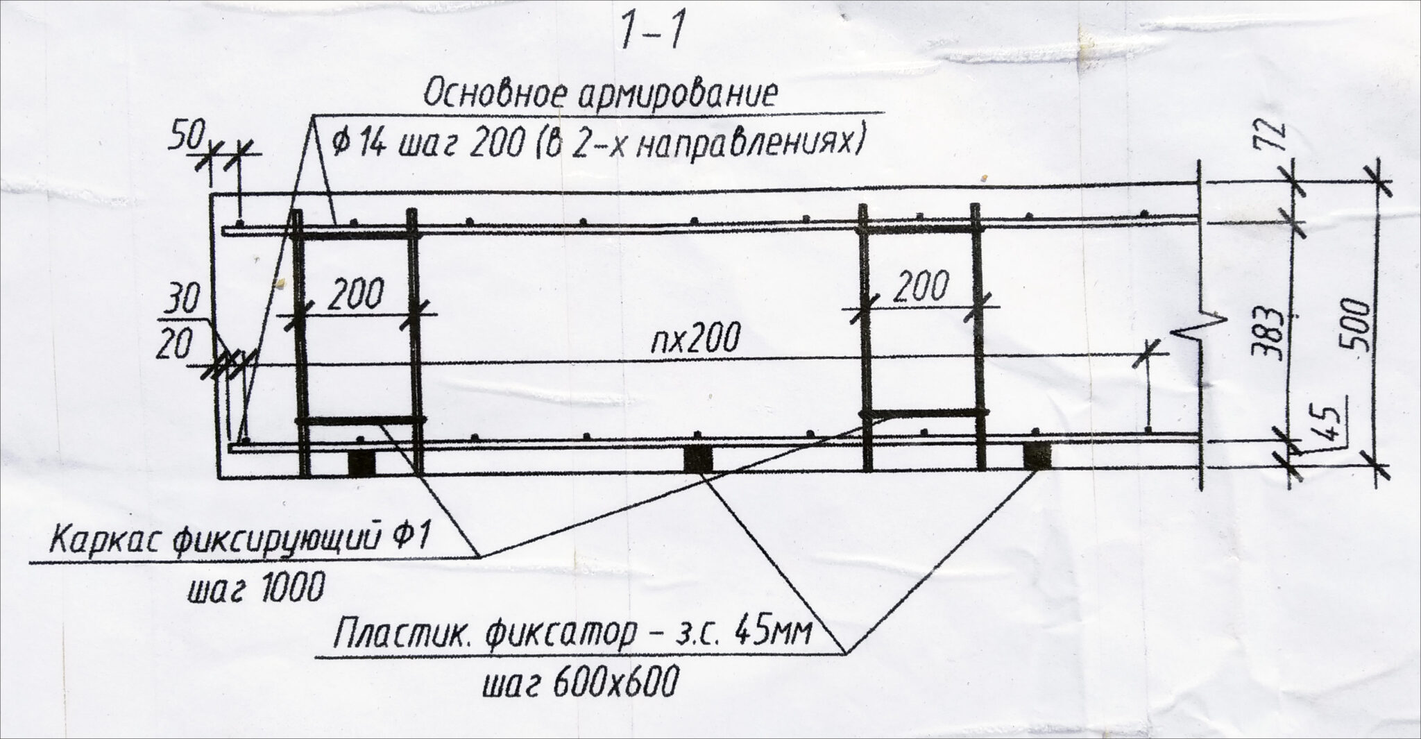 Банкетка фундаментной плиты